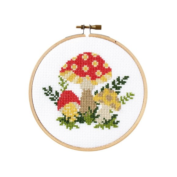 The Stranded Stitch Other - Mushroom Cross Stitch Kit 🍄